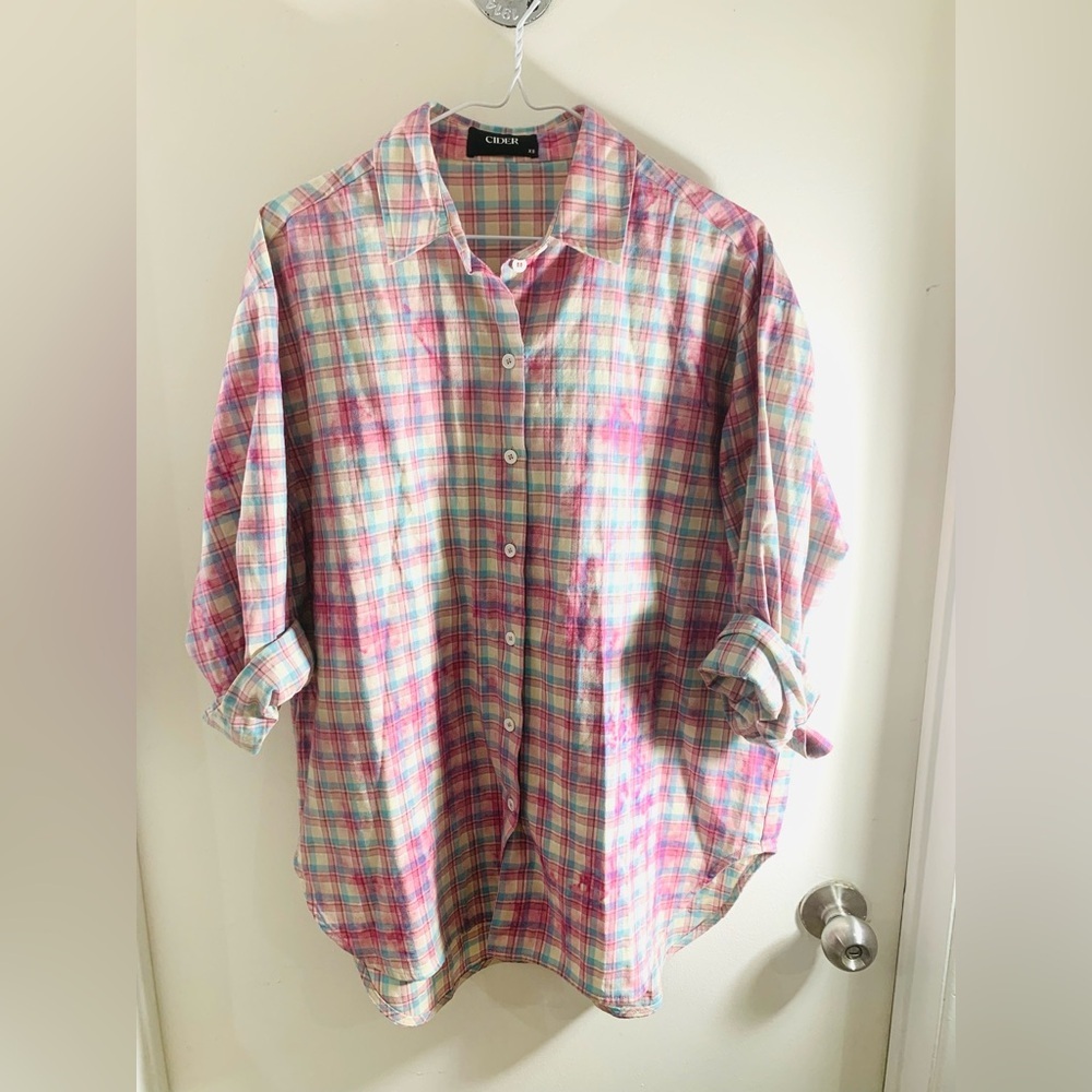 Cider distressed cotton shirt
